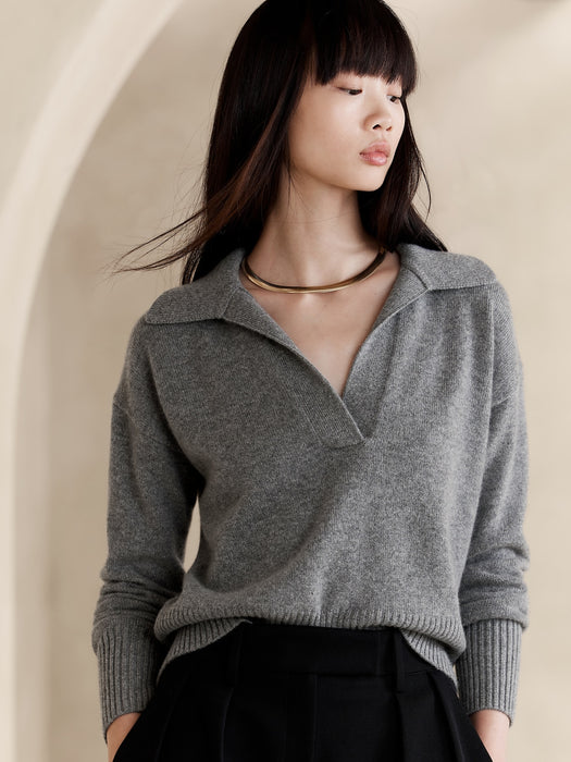 Luna Cashmere Sweater Polo