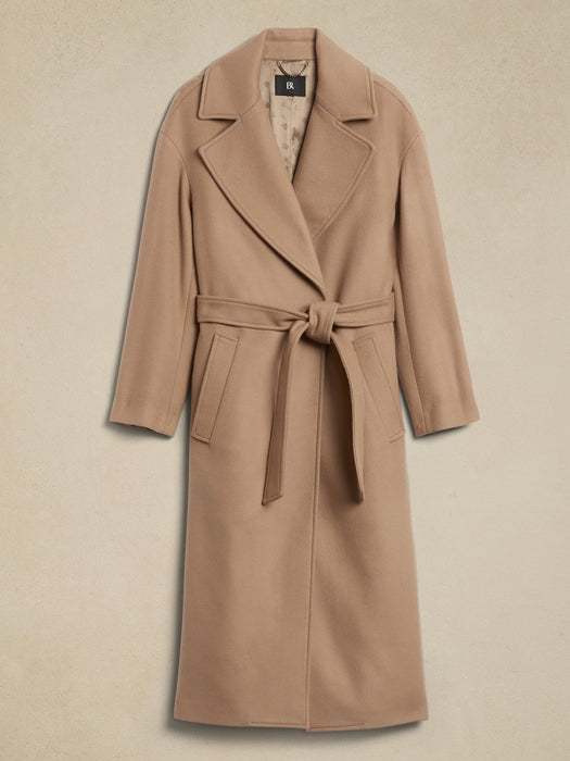 Oversized Wool-Cashmere Wrap Coat — GAP (International)
