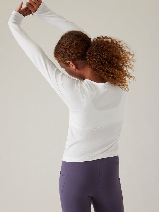 Athleta Girl Power Up Sport Length Seamless Top