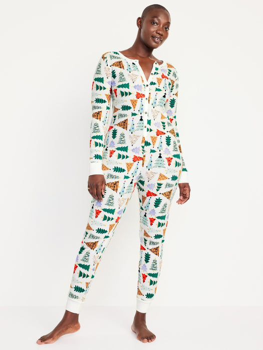 Thermal-Knit Pajama One-Piece