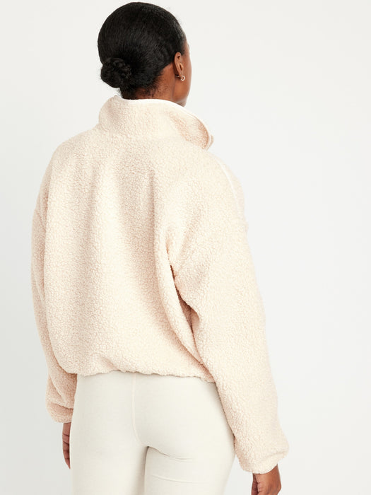 Crop Sherpa Quarter Zip