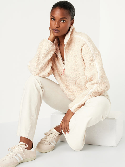 Crop Sherpa Quarter Zip