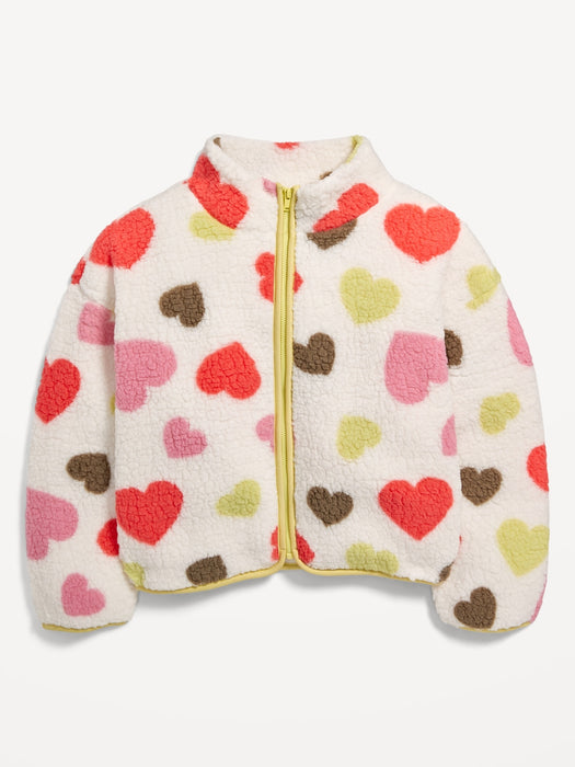 Cozy Sherpa Zip Jacket for Girls