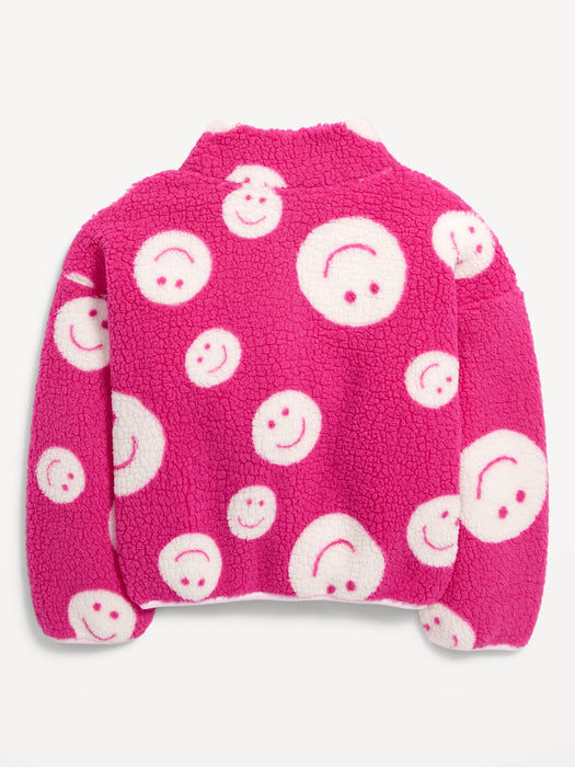 Cozy Sherpa Zip Jacket for Girls