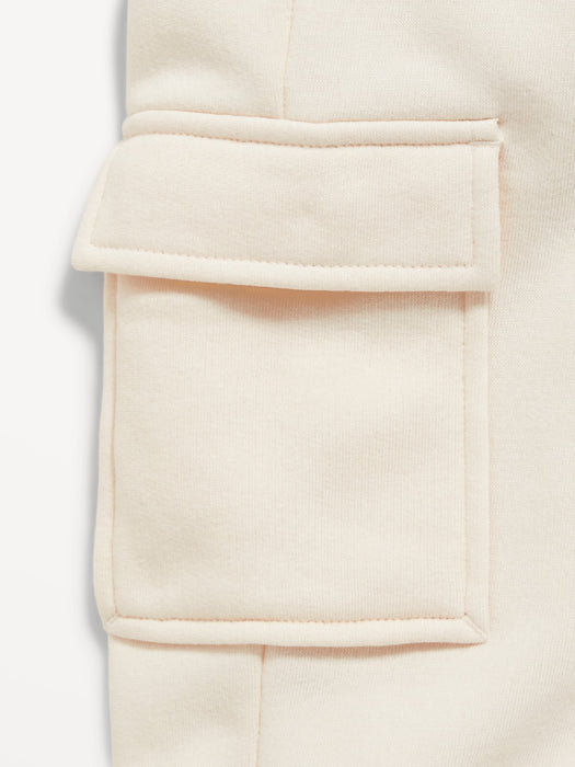 High-Waisted Fleece Cargo Jogger Pants for Girls