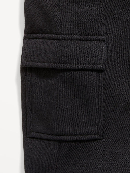 High-Waisted Fleece Cargo Jogger Pants for Girls