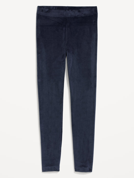 High Waisted Velvet Leggings for Women