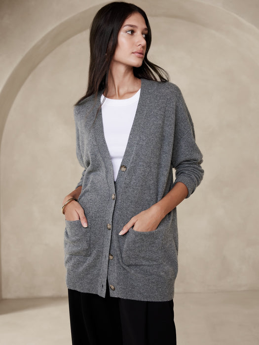 Caro Oversized Lightweight Cashmere Cardigan