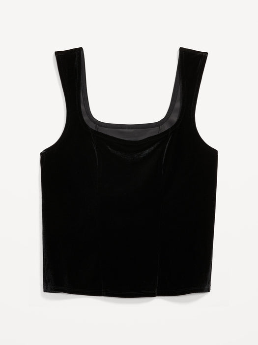 Sleeveless Velvet Top for Women