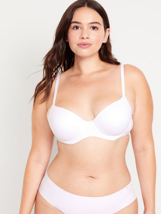 Full-Coverage Underwire Demi Bra