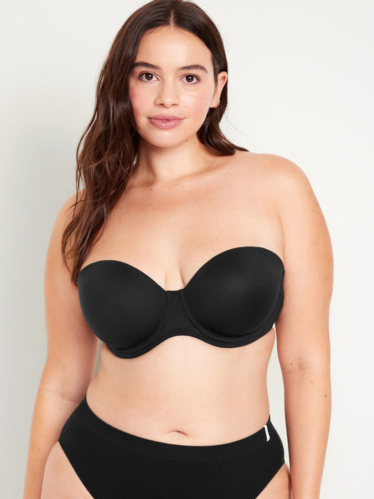 Low-Coverage Convertible Strapless Underwire Bra