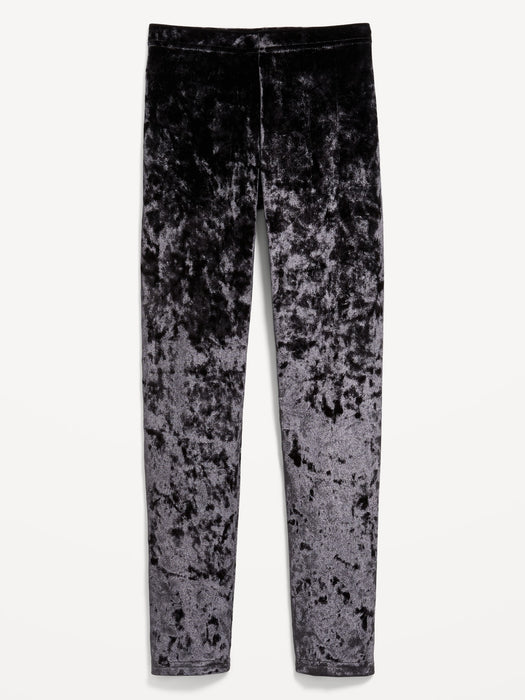 Crushed Velvet Leggings for Girls