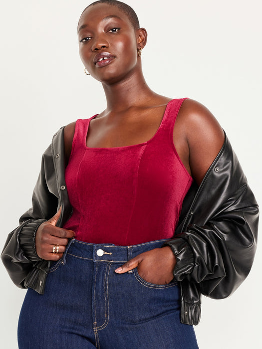 Sleeveless Velvet Top for Women