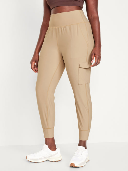 High-Waisted PowerSoft Cargo Joggers