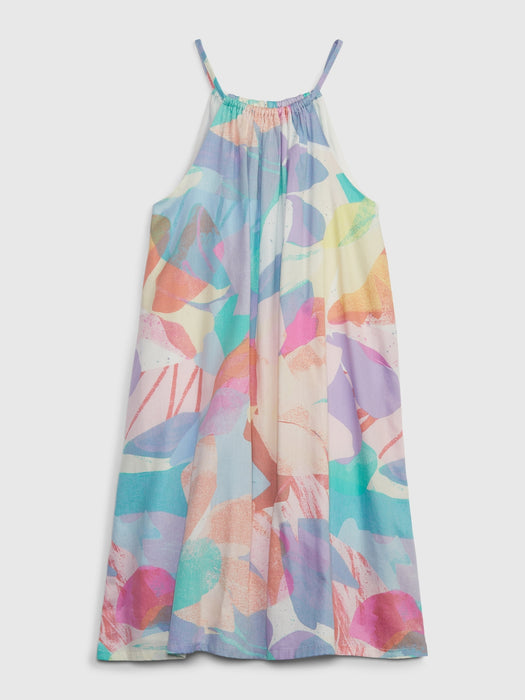 Kids Shiny Halter Dress