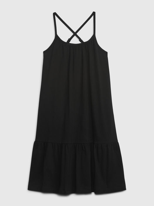 Kids Criss-Cross Tiered Dress