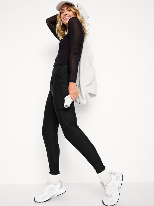 High-Waisted PowerSoft Cargo Joggers
