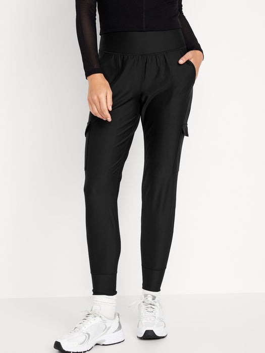 High-Waisted PowerSoft Cargo Joggers