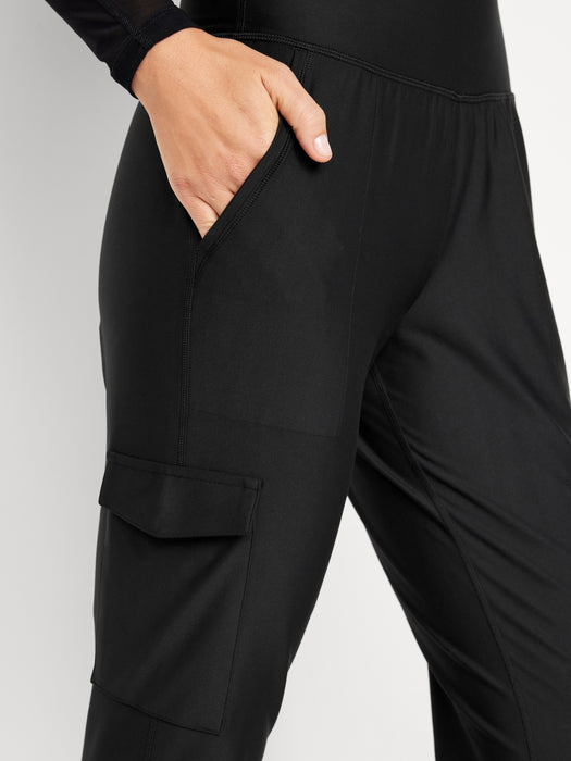 High-Waisted PowerSoft Cargo Joggers