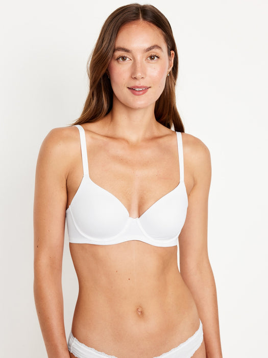 Full-Coverage Underwire Demi Bra