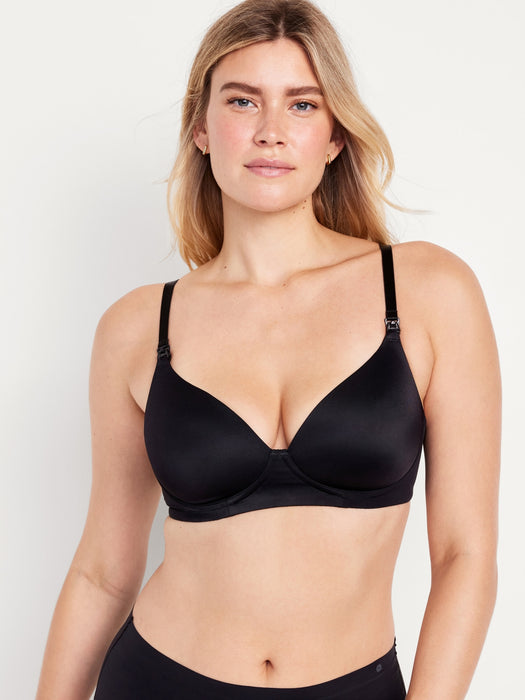 Maternity Full-Coverage Soft-Knit Nursing Bra