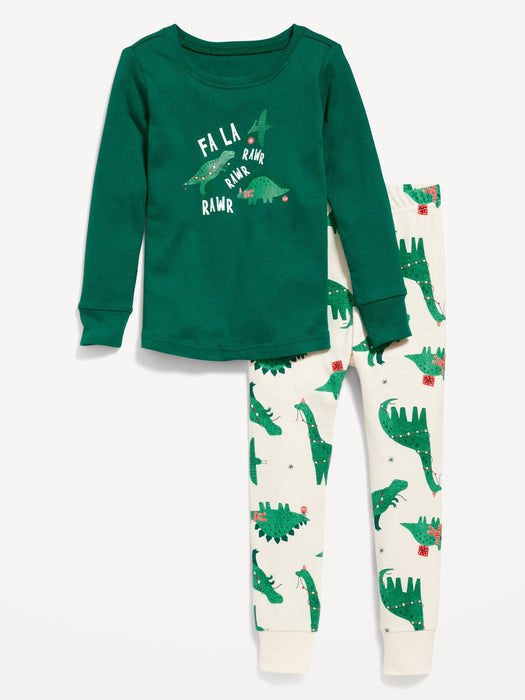 Unisex Snug-Fit Pajama Set for Toddler and Baby