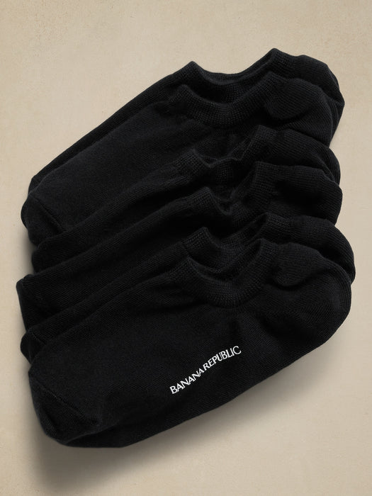 Solid No-Show Sock 3-Pack