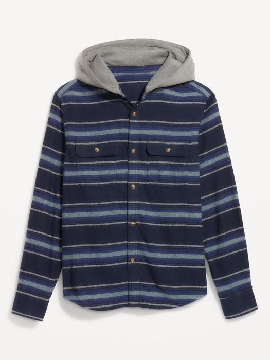 Hooded Flannel Shirt