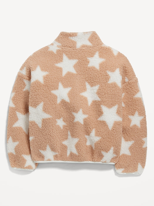 Cozy Sherpa Zip Jacket for Girls