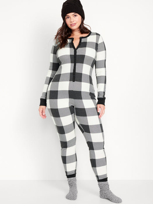 Thermal-Knit Pajama One-Piece