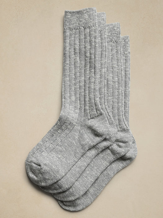 Marled Boot Sock 2-Pack