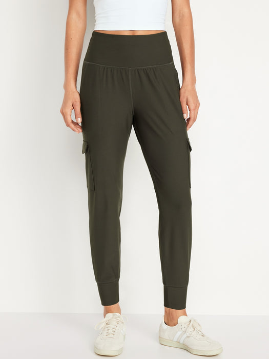 High-Waisted PowerSoft Cargo Joggers