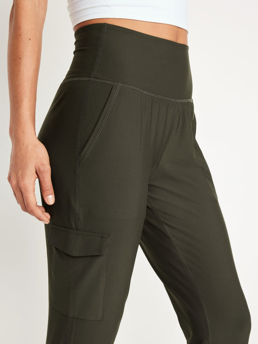 High-Waisted PowerSoft Cargo Joggers