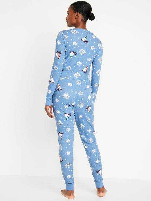 Thermal-Knit Pajama One-Piece