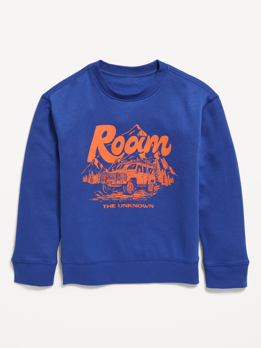 Long-Sleeve Crew-Neck Sweatshirt for Boys