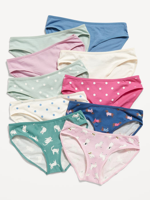 Bikini Underwear 10-Pack for Girls