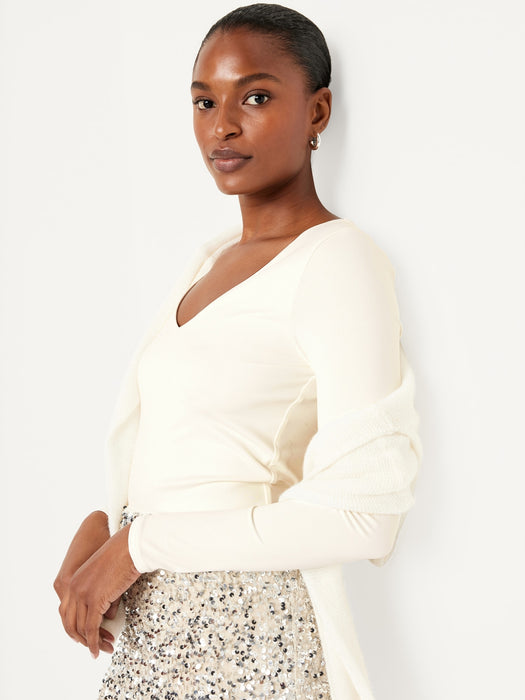 Double Layer Sculpting Crop T-Shirt