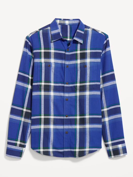 Double-Brushed Flannel Shirt