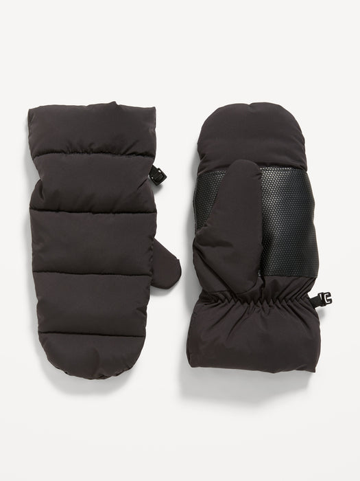 Water-Resistant Puffer Snow Mittens for Men