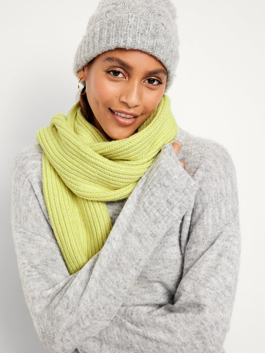 Rib-Knit Scarf for Women