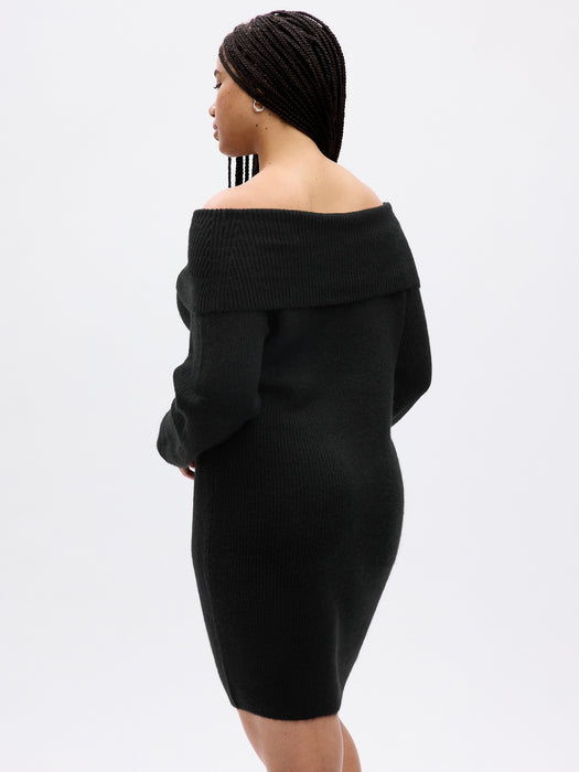 Off-Shoulder Mini Sweater Dress GAP (International) Off-Shoulder Mini Sweater Dress GAP (International)