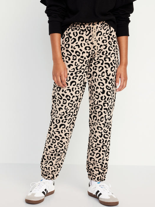Cinched-Hem Jogger Sweatpants for Girls