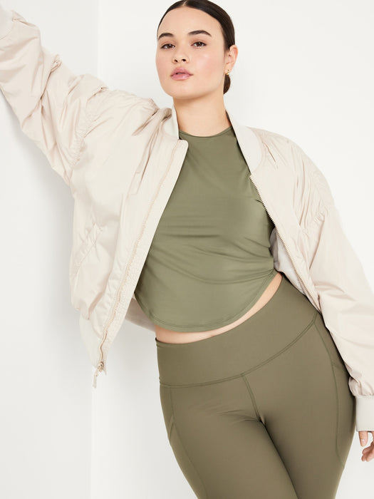 FlowForm Crop Cutout-Back Top