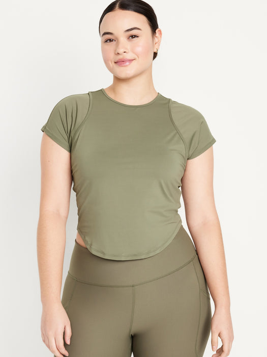 FlowForm Crop Cutout-Back Top