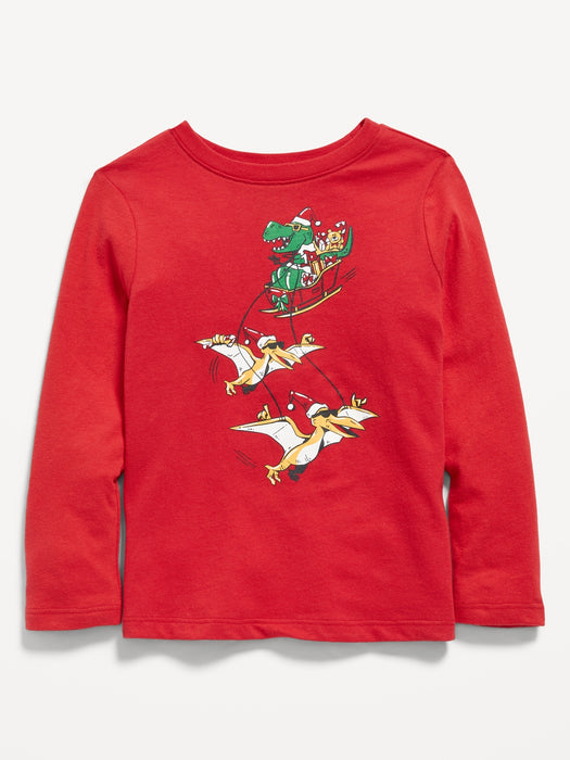 Unisex Long-Sleeve Graphic T-Shirt for Toddler