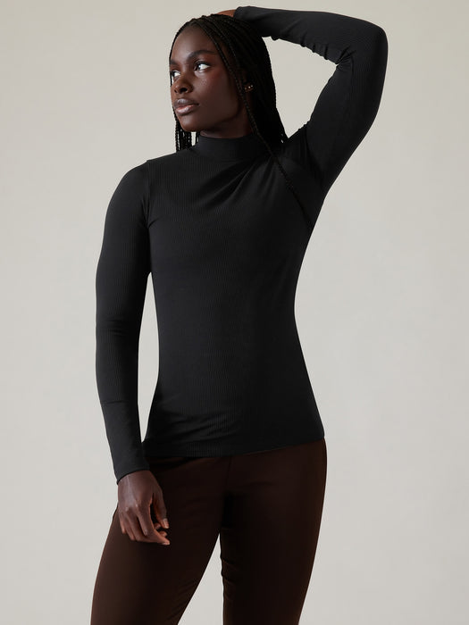 Renew Seamless Mock Neck Top