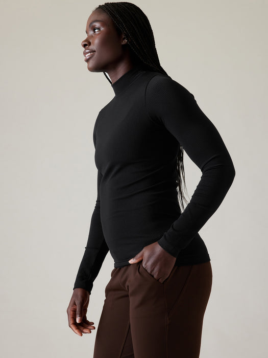 Renew Seamless Mock Neck Top