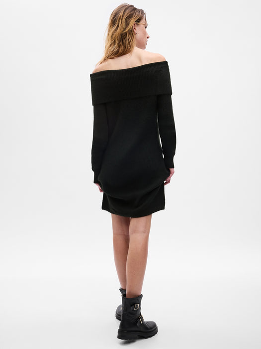 Off-Shoulder Mini Sweater Dress GAP (International) Off-Shoulder Mini Sweater Dress GAP (International)