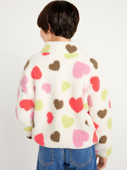 Cozy Sherpa Zip Jacket for Girls