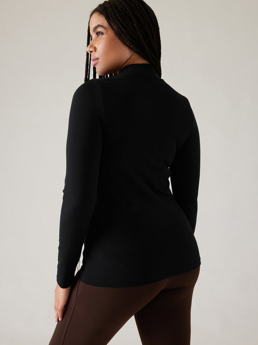 Renew Seamless Mock Neck Top